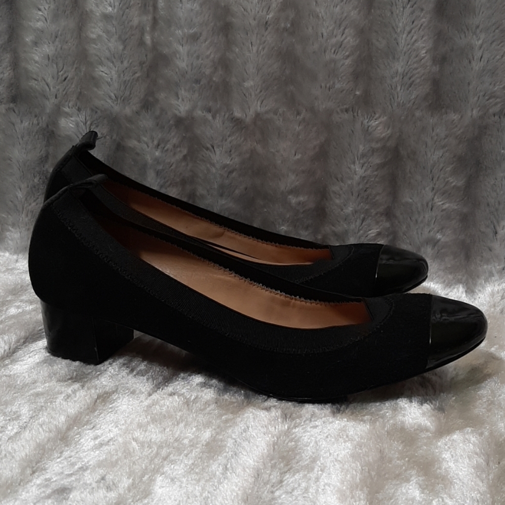Boutique 9 Black Leather Block Heels